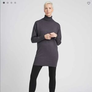 Universal Standard dark gray Wheaton turtleneck sweater dress/ tunic NWT